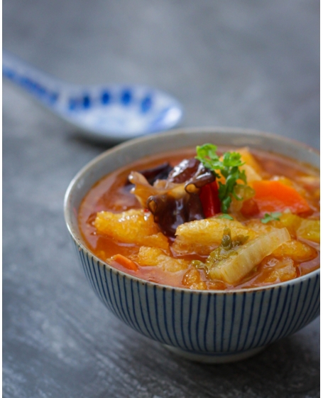 福州酸辣鱼鳔羹 Fuzhou Sour & Spicy Fish Maw Soup